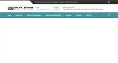 Desktop Screenshot of grupominer.com.br