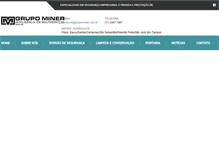 Tablet Screenshot of grupominer.com.br